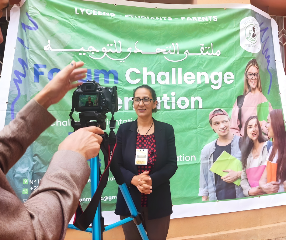 Interview vidéo lors d’un forum d’orientation